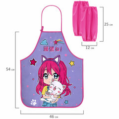 Накидка фартук с нарукавниками для труда ЮНЛАНДИЯ, 46&times;54 см, &laquo;Anime hugs&raquo;, 272468