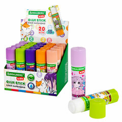 Клей-карандаш &laquo;Anime&raquo; 15 г, BRAUBERG KIDS, ассорти, 272472