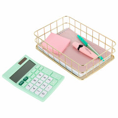 Органайзер-корзинка для косметики и мелочей металлическая MONTE VITA (МОНТЕ ВИТА), 242&times;162&times;63 мм, золото, 272481