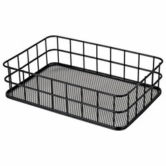 Органайзер-корзинка для косметики и мелочей металлическая MONTE VITA (МОНТЕ ВИТА), 242&times;162&times;63 мм, черный, 272482