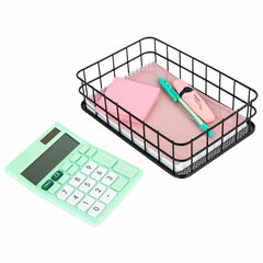 Органайзер-корзинка для косметики и мелочей металлическая MONTE VITA (МОНТЕ ВИТА), 242&times;162&times;63 мм, черный, 272482