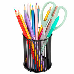 Органайзер-стаканчик для косметики и мелочей MONTE VITA (МОНТЕ ВИТА), металлический, 100&times;80 мм, черный, 272485