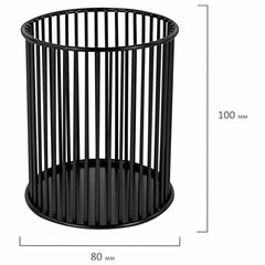 Органайзер-стаканчик для косметики и мелочей MONTE VITA (МОНТЕ ВИТА), металлический, 100&times;80 мм, черный, 272485