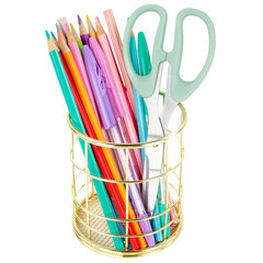 Органайзер-стаканчик для косметики и мелочей MONTE VITA (МОНТЕ ВИТА), металлический, 100&times;90 мм, золото, 272486