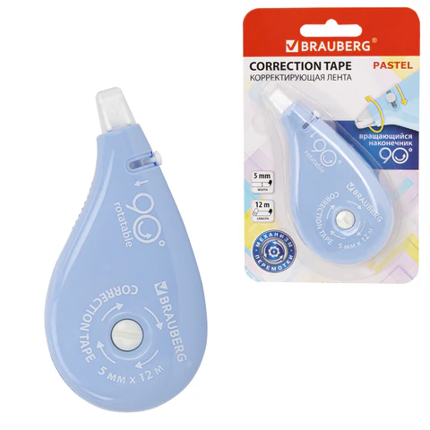�������������� ����� BRAUBERG PASTEL 5 �� � 12 �, ����������� ���������� 90`, �������� ���������, ������ �������, �������, 272488 �����