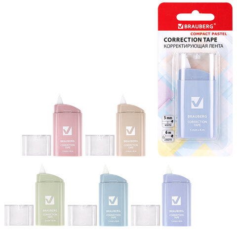 �������������� ����� BRAUBERG COMPACT PASTEL, 5 �� � 6 �, ������ �������, �������, 272495 �����