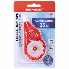 Изображение товара Корректирующая лента BRAUBERG MAXI PLUS 25 м 5 мм механиз перемотки блистер