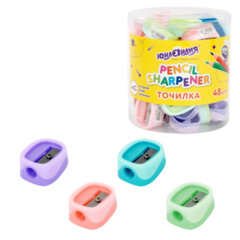 Точилка ЮНЛАНДИЯ &laquo;COLOR PASTEL&raquo;, двуцветная, пастельные цвета ассорти, 272505