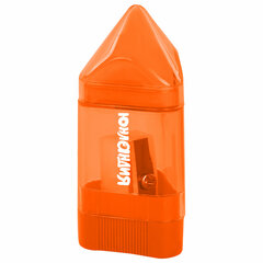 Точилка ЮНЛАНДИЯ &laquo;Карандашик&raquo; с контейнером и ластиком 2 в 1, НАБОР 4 ШТУКИ, 272508