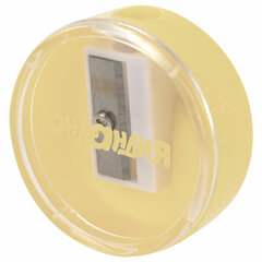 Точилка с контейнером ЮНЛАНДИЯ &laquo;ШАРИК ПАСТЕЛЬ&raquo;, пастельные цвета ассорти, 272509