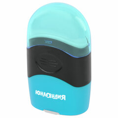 Точилка с контейнером и ластиком ЮНЛАНДИЯ &laquo;ДВА В ОДНОМ&raquo;, яркие цвета ассорти, 272510