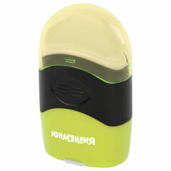 Точилка с контейнером и ластиком ЮНЛАНДИЯ &laquo;ДВА В ОДНОМ&raquo;, яркие цвета ассорти, 272510