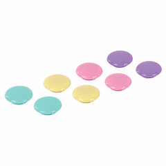 Магниты 30 мм, НАБОР 8 шт., BRAUBERG &laquo;PASTEL&raquo;, блистер, 272518