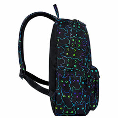 Рюкзак HEIKKI DREAM (ХЕЙКИ) универсальный, с карманом для ноутбука, эргономичный, Neon cats, 42&times;26&times;14 см, 272524