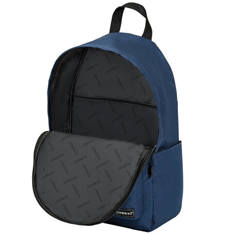 Рюкзак HEIKKI POSITIVE (ХЕЙКИ) универсальный, карман-антивор, "Dark blue", 42х28х14 см, 272552