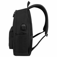 Рюкзак HEIKKI ACTIVE (ХЕЙКИ) универсальный, отделение для ноутбука, USB-порт, черный, 44&times;31&times;14 см, 272560