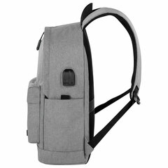 Рюкзак HEIKKI ACTIVE (ХЕЙКИ) универсальный, отделение для ноутбука, USB-порт, серый, 44&times;31&times;14 см, 272561