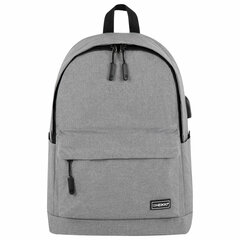 Рюкзак HEIKKI ACTIVE (ХЕЙКИ) универсальный, отделение для ноутбука, USB-порт, серый, 44&times;31&times;14 см, 272561