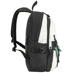 Рюкзак HEIKKI BLOCKS (ХЕЙКИ) универсальный, 2 отделения, черный/<wbr/>бирюзовый/<wbr/>бежевый, 44&times;32&times;17 см, 272562