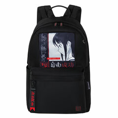Рюкзак BRAUBERG FASHION CITY универсальный, карман-антивор, "Anime Girl", черный, 44х31х16 см, 272568