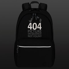 Рюкзак BRAUBERG FASHION CITY универсальный, 2 отделения, &laquo;Not found&raquo;, черный, 46&times;31&times;15 см, 272571