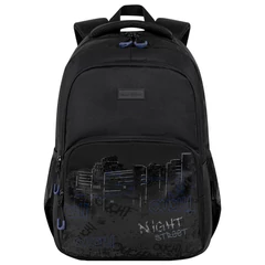 Рюкзак BRAUBERG CONCEPT универсальный, 2 отделения, светоотражающий принт, &laquo;Night city&raquo;, 45&times;30&times;18 см, 272582