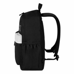 Рюкзак HEIKKI UNIQUE (ХЕЙКИ) универсальный, 6 карманов, черный с белыми вставками, 42&times;29&times;16 см, 272585