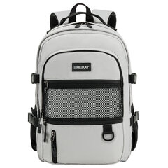 Рюкзак HEIKKI TRILL (ХЕЙКИ) универсальный, 3 отделения, серый с черными вставками, 43&times;31&times;14 см, 272586