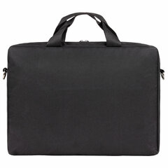 Сумка портфель HEIKKI MAXIMUM (ХЕЙКИ) с отделением для ноутбука 17,3", черная с красной вставкой, 34&times;44&times;6 см, 272591