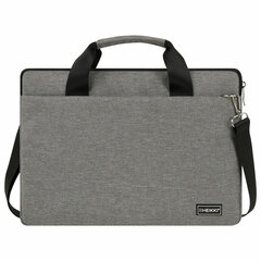 Сумка портфель HEIKKI PROFITABLE (ХЕЙКИ) с отделением для ноутбука 14", 2 кармана, серая, 26&times;36&times;3 см, 272597