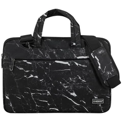 Сумка портфель HEIKKI STYLE (ХЕЙКИ) с отделением для ноутбука 13-14", 3 кармана, черная, 26х36х3 см, 272606