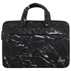 Сумка портфель HEIKKI STYLE (ХЕЙКИ) с отделением для ноутбука 13-14", 3 кармана, черная, 26х36х3 см, 272606