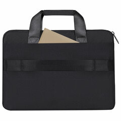 Сумка портфель HEIKKI ULTRA (ХЕЙКИ) с отделением для ноутбука 15,6", Total black, черная, 28&times;39&times;3 см, 272609