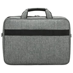 Сумка портфель BRAUBERG OFFICE с отделением для ноутбука 17,3", светло-серый меланж, 34&times;44&times;6 см, 272613