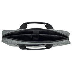 Сумка портфель BRAUBERG OFFICE с отделением для ноутбука 17,3", светло-серый меланж, 34&times;44&times;6 см, 272613