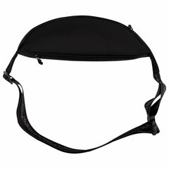 Сумка на пояс HEIKKI RIO (ХЕЙКИ), два отделения, регулируемый ремень, черная с белым, 38&times;12&times;8 см, 272617