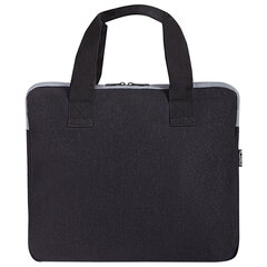 Сумка для документов STAFF DELEGATE на молнии, два кармана, полиэстер, черная/<wbr/>серая, 30&times;34&times;2 см, 272619