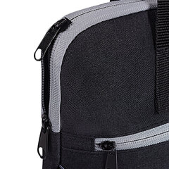 Сумка для документов STAFF DELEGATE на молнии, два кармана, полиэстер, черная/<wbr/>серая, 30&times;34&times;2 см, 272619