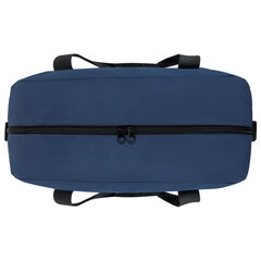 Сумка спортивная HEIKKI BASE (ХЕЙКИ), карман на молнии, черная/<wbr/>темно-синяя, 30&times;44&times;17 см, 272622