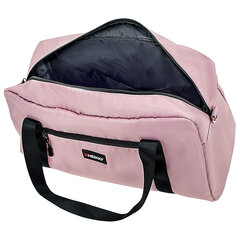 Сумка спортивная HEIKKI EFFECT (ХЕЙКИ), металлическая фурнитура, пыльная роза, 26&times;48&times;21 см, 272624