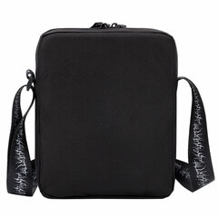 Сумка на плечо HEIKKI COMPACT (ХЕЙКИ) с карманом, черная с принтом, 23&times;17&times;5 см, 272629