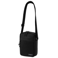 Сумка на плечо HEIKKI COMPACT (ХЕЙКИ), два кармана, черная, 22&times;17&times;6 см, 272630