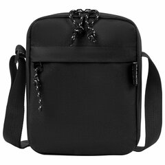 Сумка на плечо HEIKKI COMPACT (ХЕЙКИ), два кармана, черная, 19&times;14&times;5 см, 272631