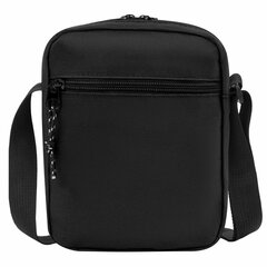 Сумка на плечо HEIKKI COMPACT (ХЕЙКИ), два кармана, черная, 19&times;14&times;5 см, 272631