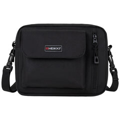Сумка на плечо HEIKKI ATOM (ХЕЙКИ) два кармана, черная, 17&times;22&times;6 см, 272633