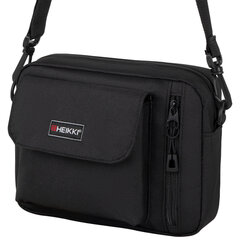 Сумка на плечо HEIKKI ATOM (ХЕЙКИ) два кармана, черная, 17&times;22&times;6 см, 272633