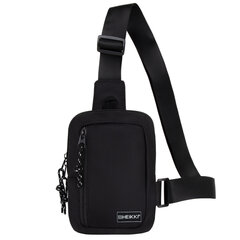 Сумка на плечо HEIKKI BLASTER (ХЕЙКИ) с карманом, черная, 20&times;14&times;5 см, 272634