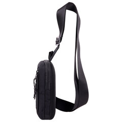 Сумка на плечо HEIKKI BLASTER (ХЕЙКИ) с карманом, черная, 20&times;14&times;5 см, 272634