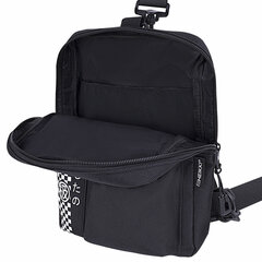 Сумка на плечо HEIKKI TORRENT (ХЕЙКИ) с карманом, &laquo;Anime face&raquo;, черная, 25&times;18&times;3 см, 272637