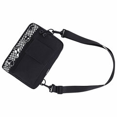 Сумка на плечо HEIKKI TORRENT (ХЕЙКИ) с карманом, &laquo;Chess emoji&raquo;, черная, 25&times;18&times;3 см, 272638